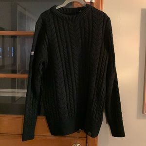 Superdry Japan Navy fisherman’s heavy knit sweater XL 54